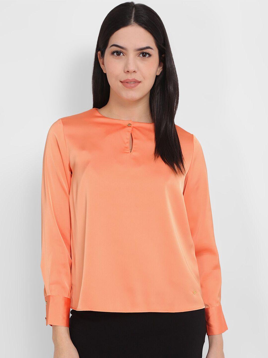 allen solly cuffed sleeves top