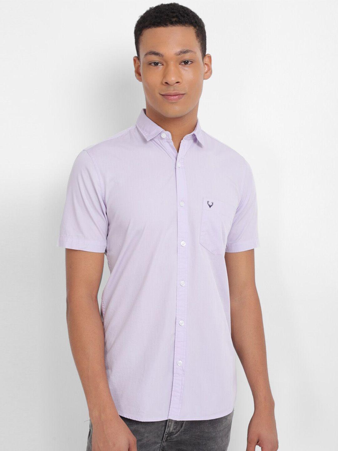 allen solly custom slim fit pure cotton casual shirt