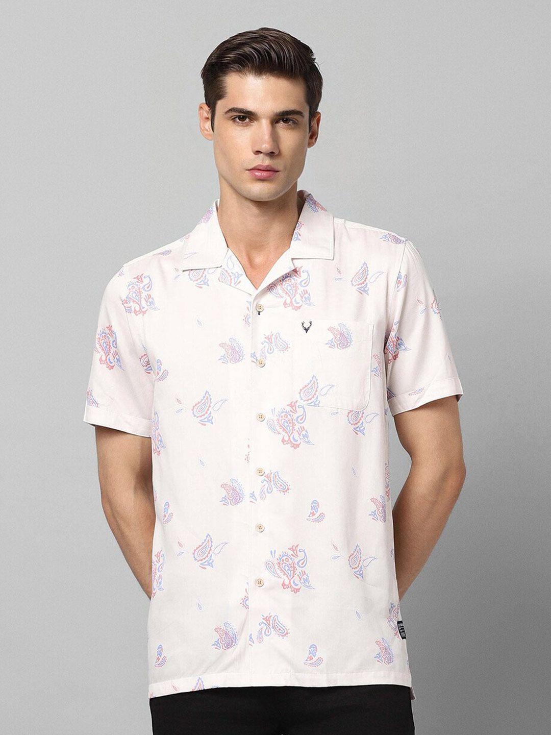 allen solly floral printed casual shirt