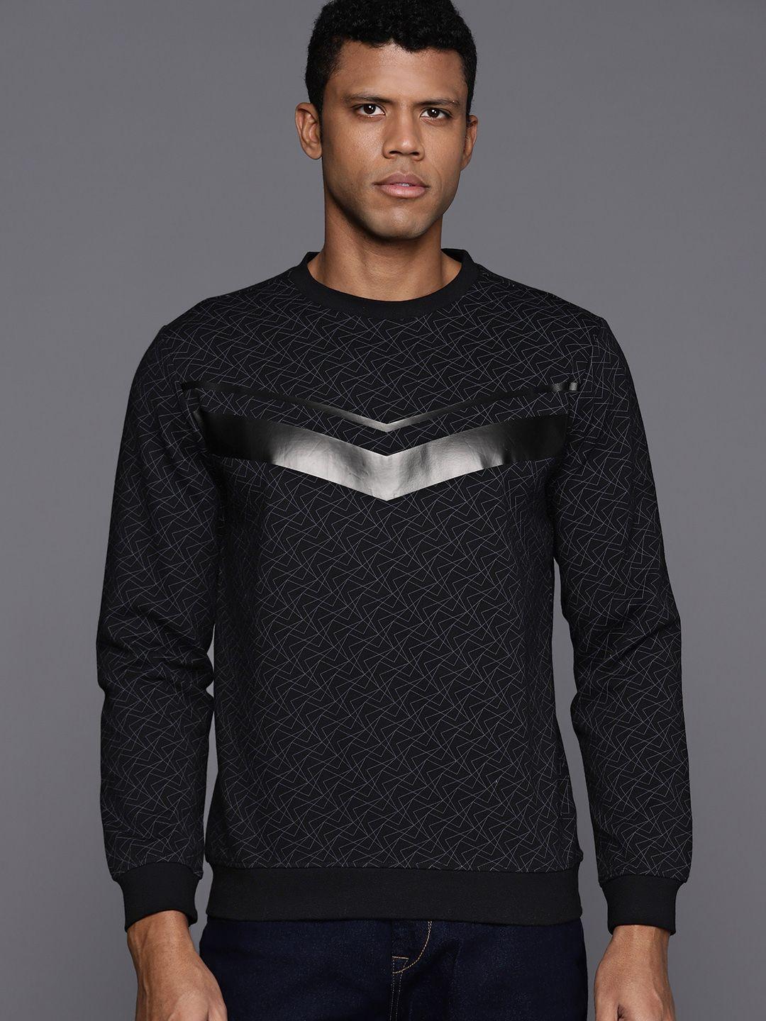 allen solly geometric printed pullover sweatshirt