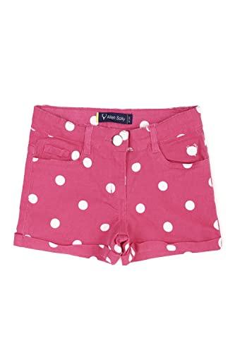 allen solly girl's boyfriend shorts (agsrchtf960739_pink_12 years)