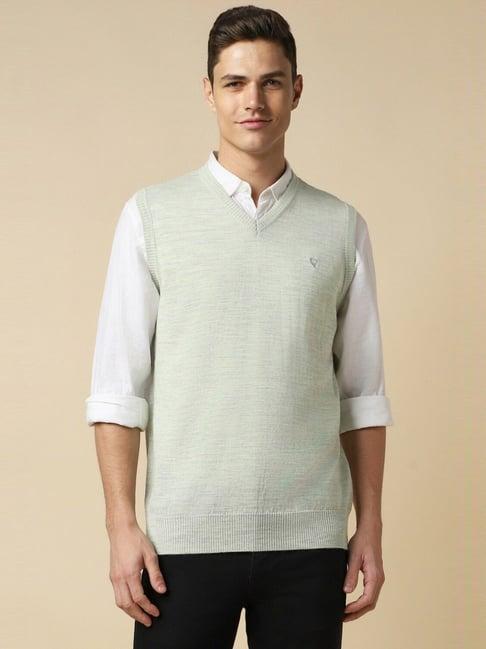 allen solly green regular fit sweater