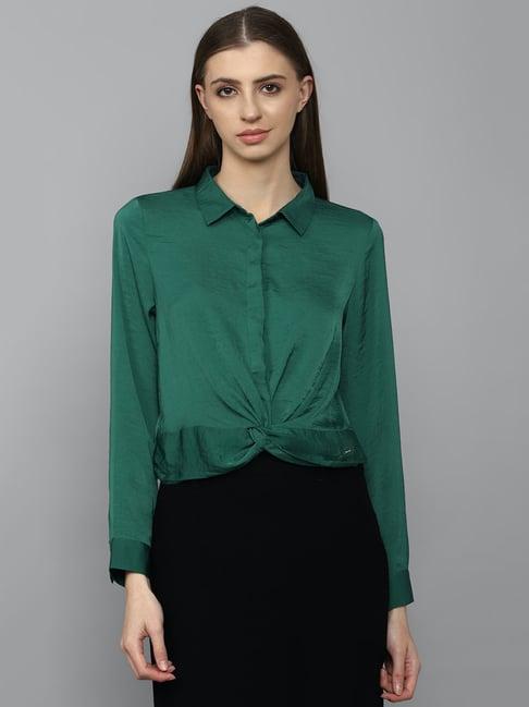 allen solly green shirt