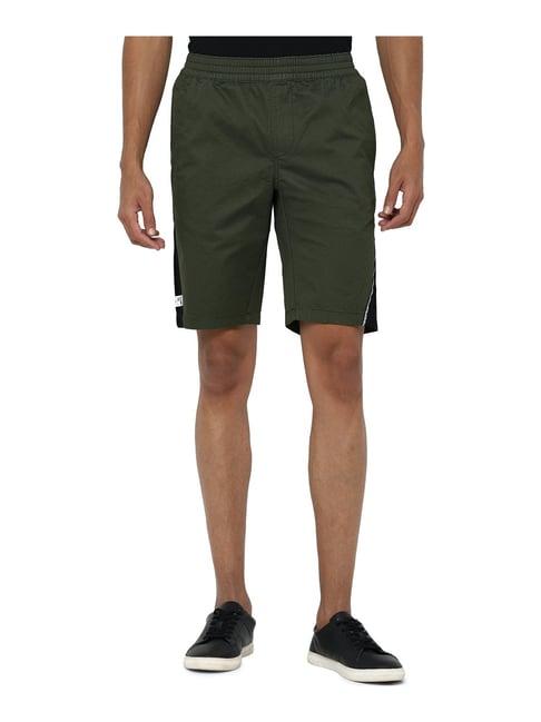 allen solly green shorts