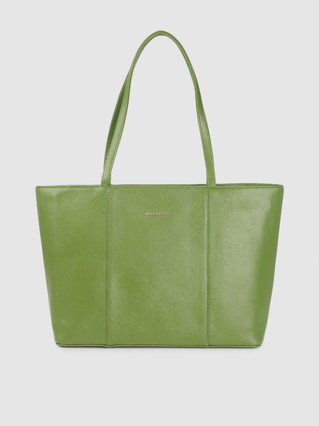 allen solly green solid shoulder bag