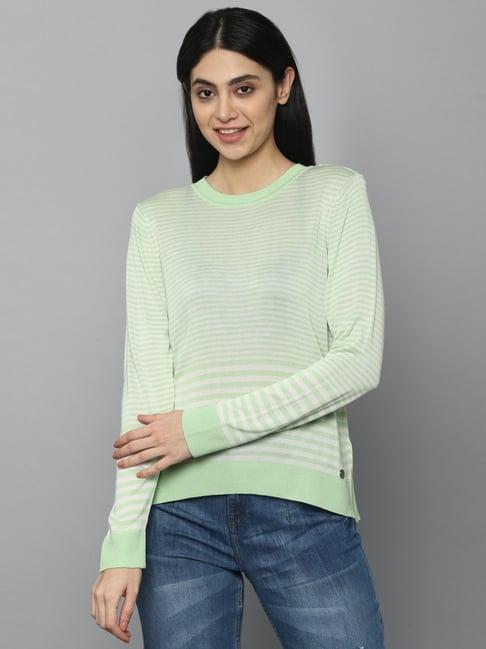 allen solly green top