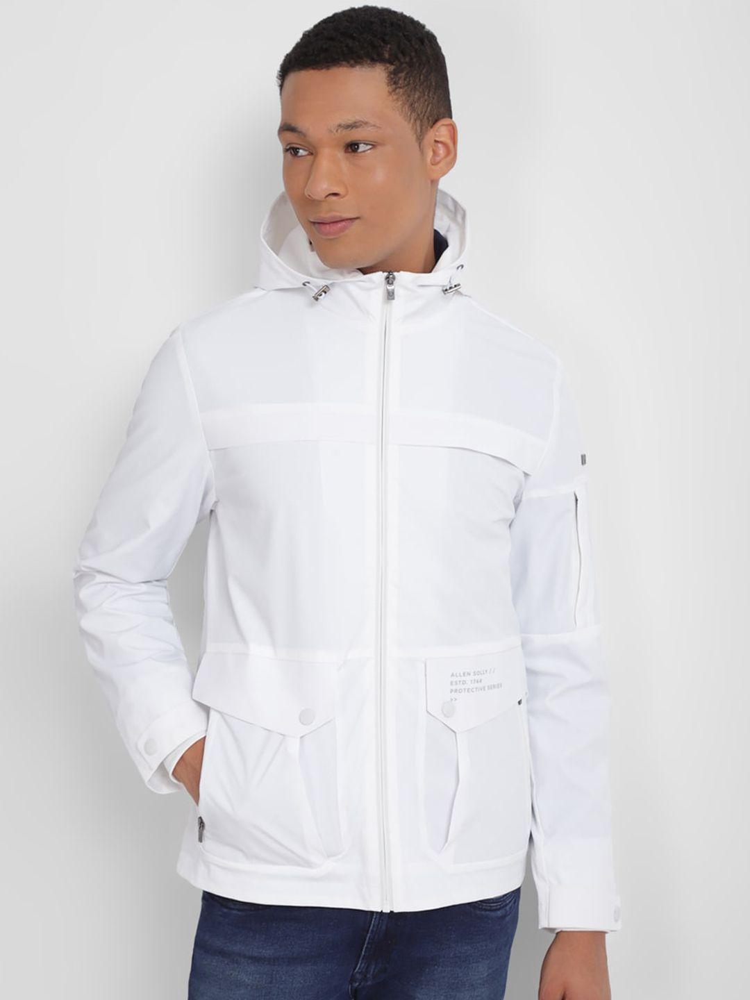 allen solly hooded pure cotton parka jacket