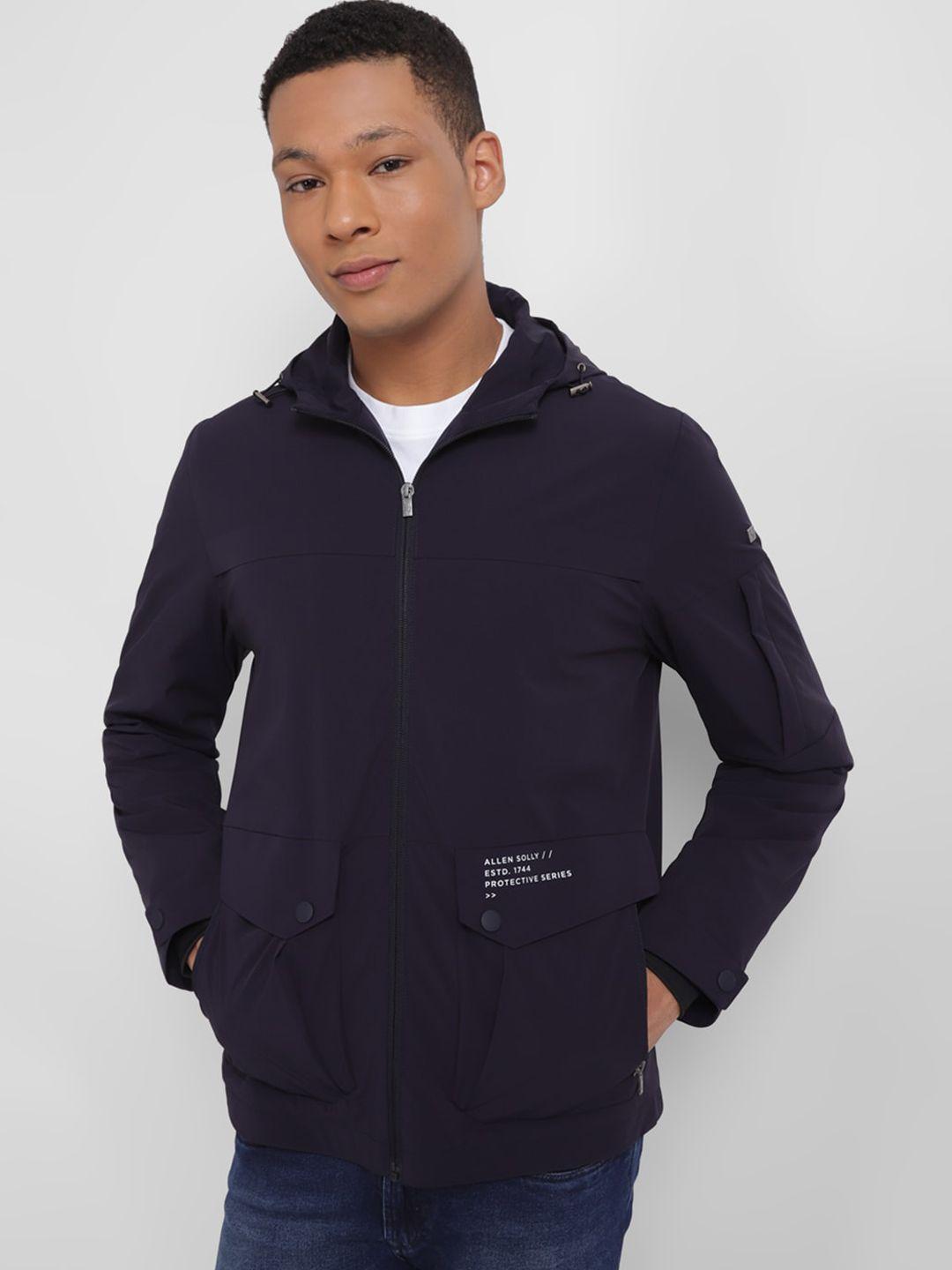 allen solly hooded pure cotton parka jacket