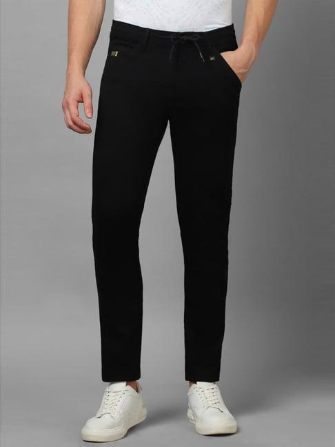 allen solly jeans black skinny fit trousers