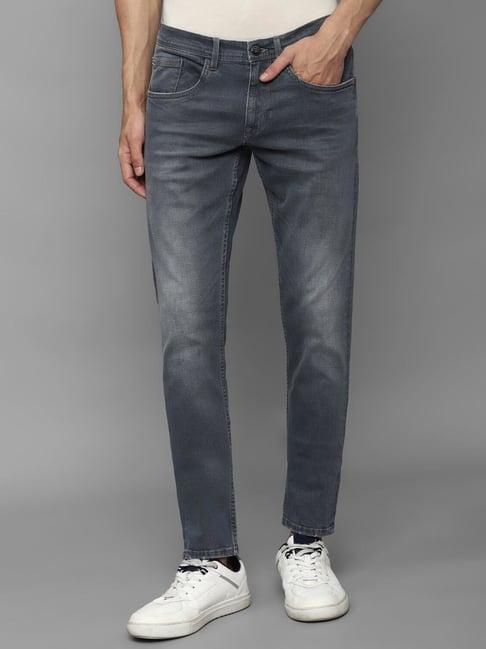 allen solly jeans grey slim fit jeans