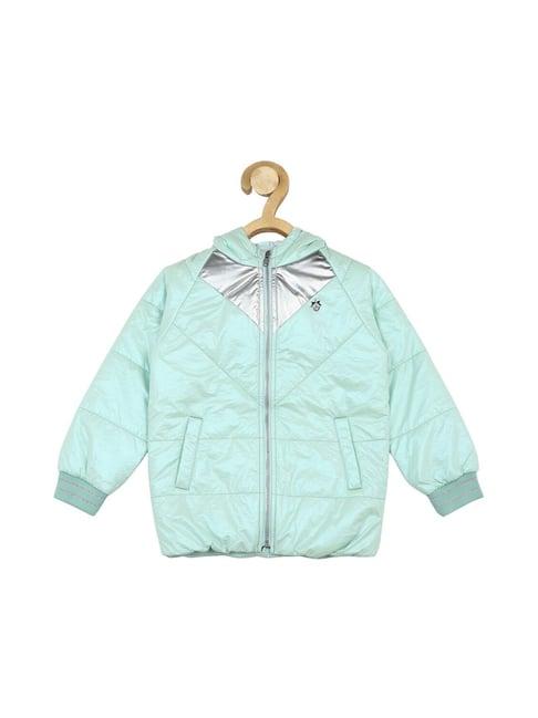 allen solly junior blue quilted full sleeves jacket