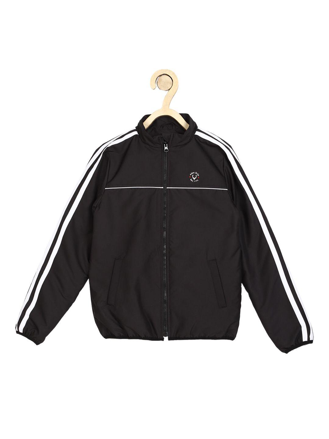 allen solly junior boys black solid bomber