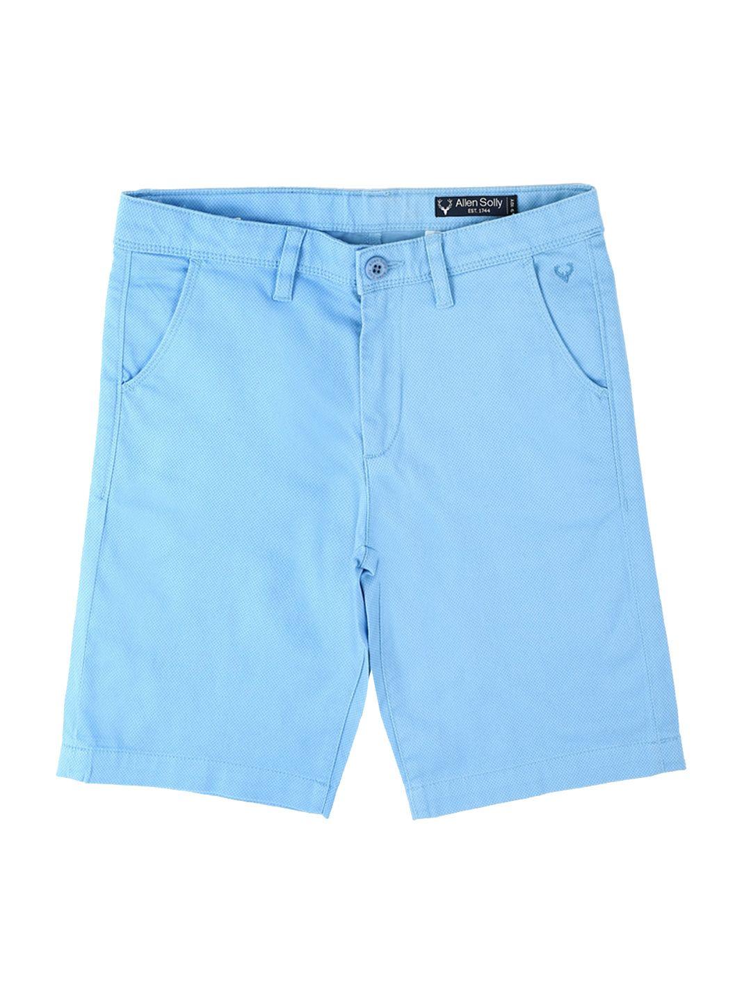 allen solly junior boys blue shorts