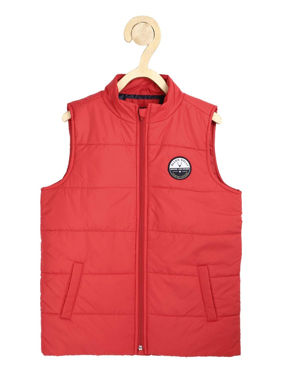 allen solly junior boys red padded jacket