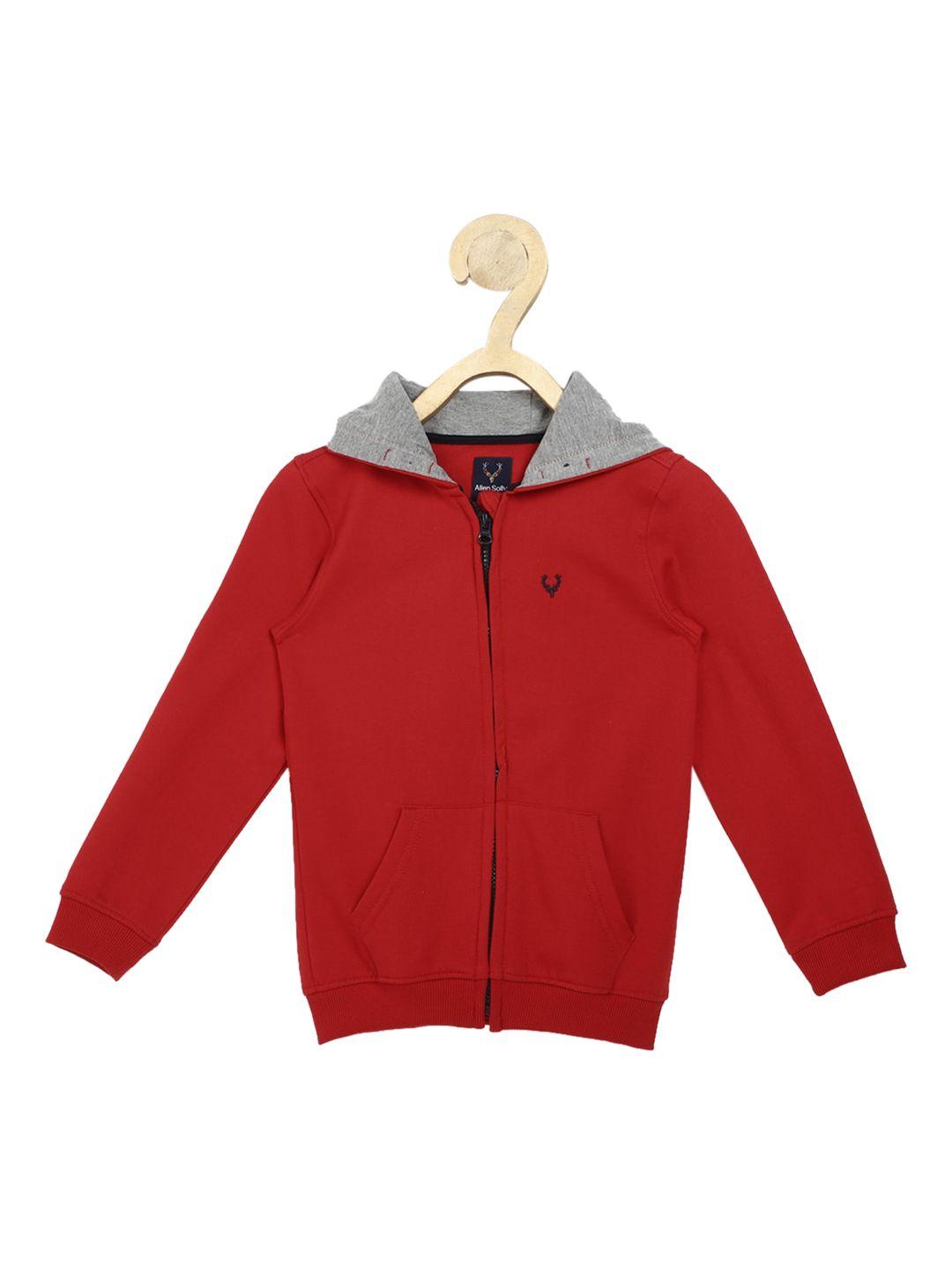 allen solly junior boys red sweatshirt