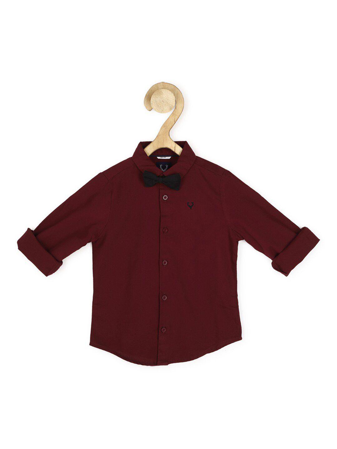 allen solly junior boys slim fit casual shirt