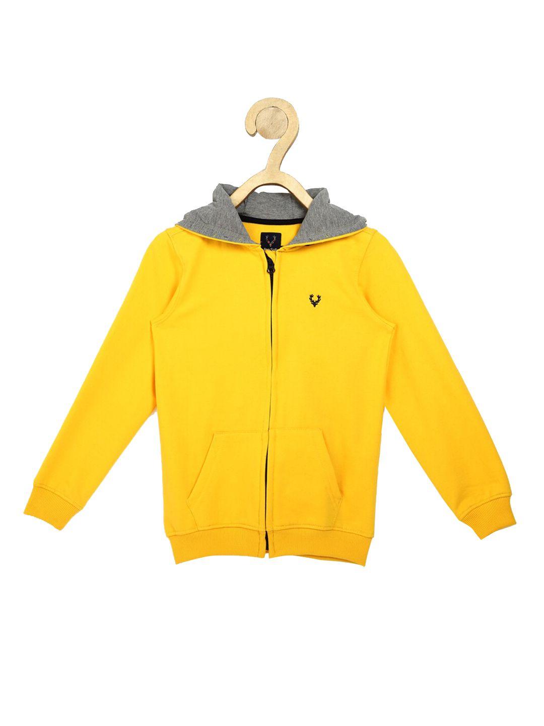 allen solly junior boys yellow sweatshirt