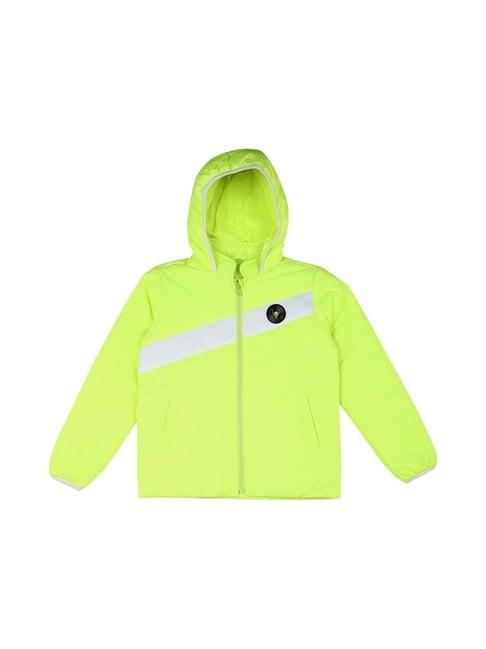 allen solly junior green logo full sleeves jacket