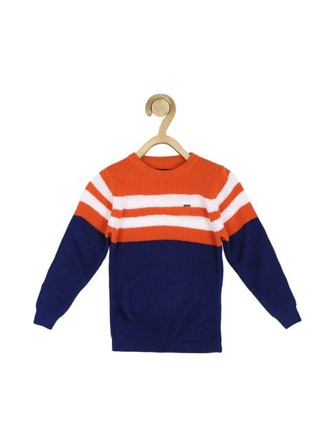 allen solly junior multicolor color block sweater