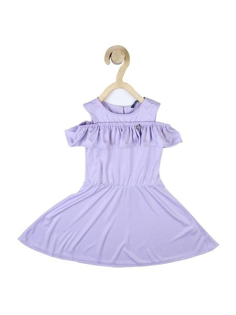 allen solly junior purple regular fit dress