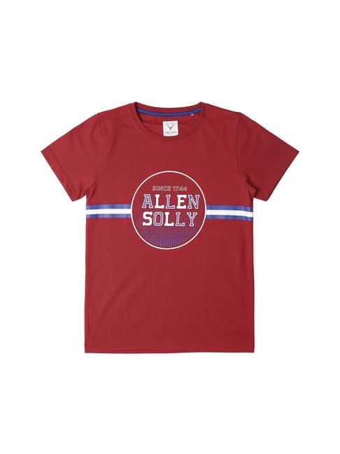 allen solly junior red printed t-shirt