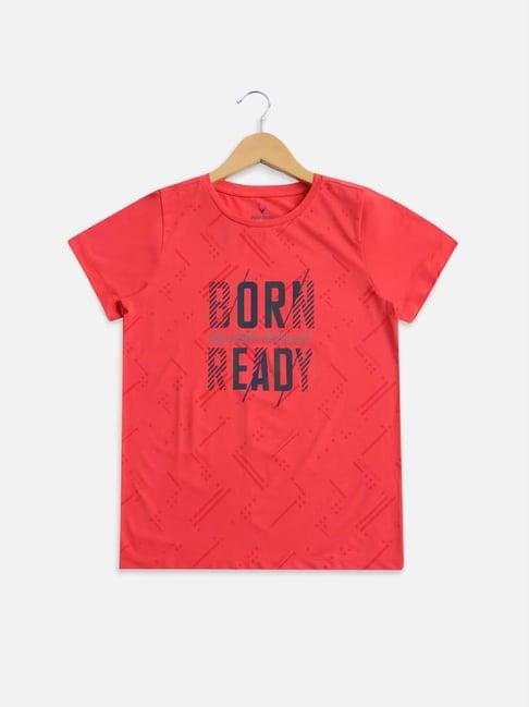 allen solly junior red printed t-shirt