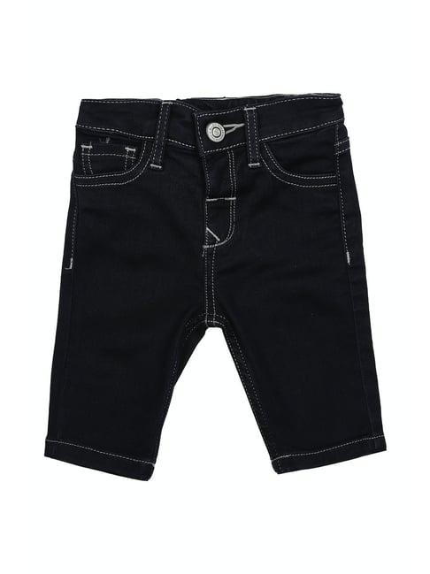 allen solly kids black solid jeans