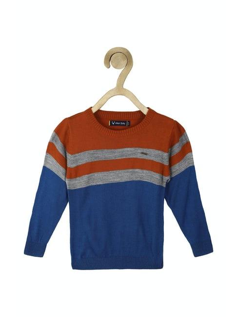 allen solly kids multicolor self design full sleeves sweater