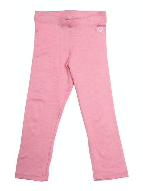 allen solly kids pink solid leggings