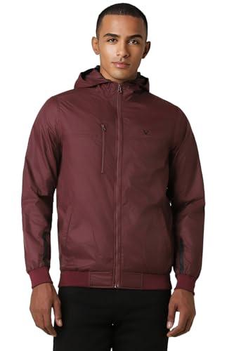 allen solly men's a-line coat (atjkljbofn40546_maroon