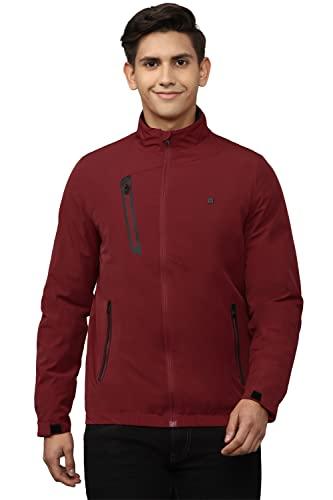 allen solly men's car coat (asjkmjbofh21788_maroon