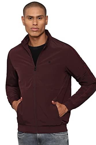 allen solly men's car coat purple m