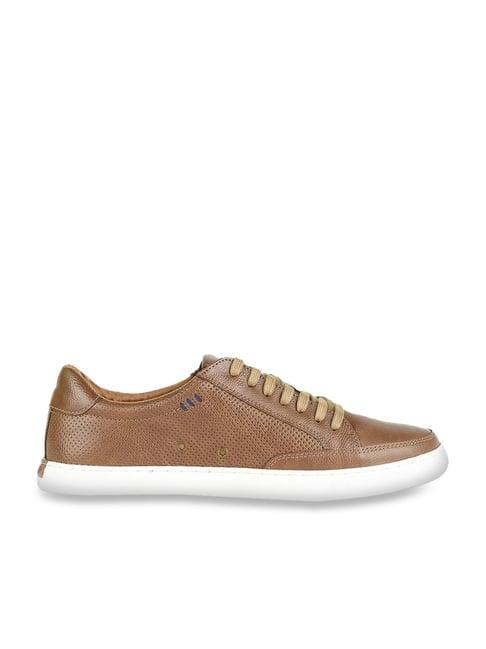 allen solly men's caramel casual sneakers