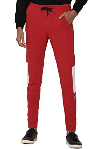 allen solly men's regular track pants (atjgmrgf997204_red_36)