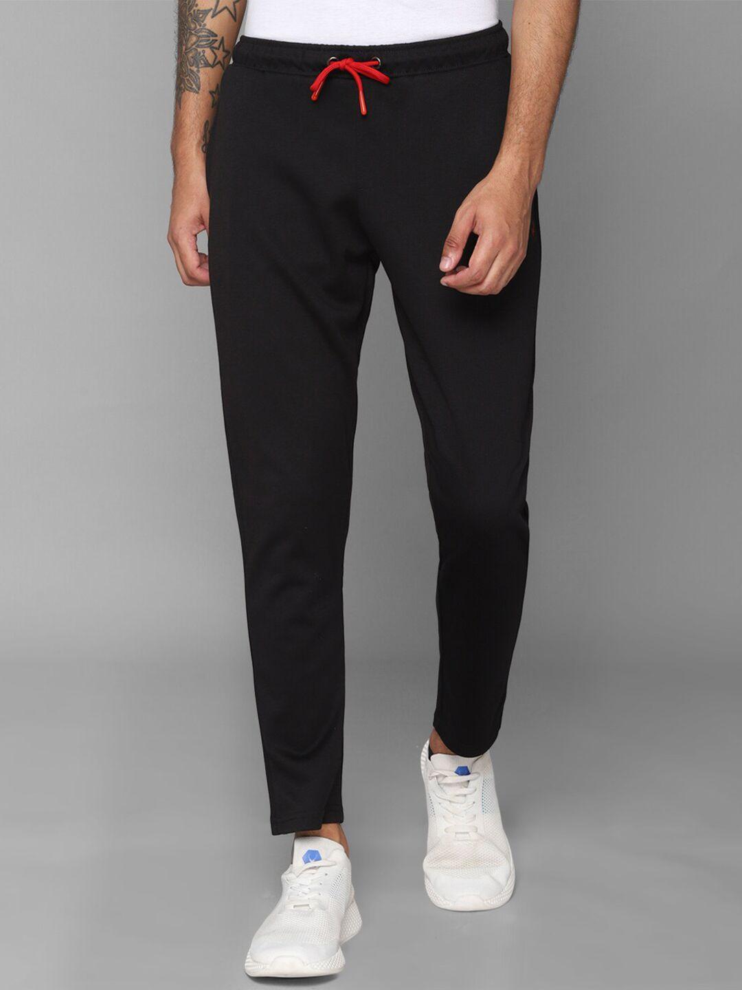 allen solly men black solid track pants