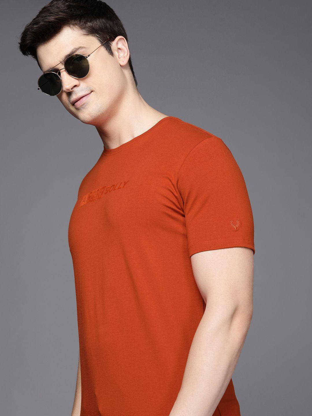 allen solly men brand logo printed t-shirt