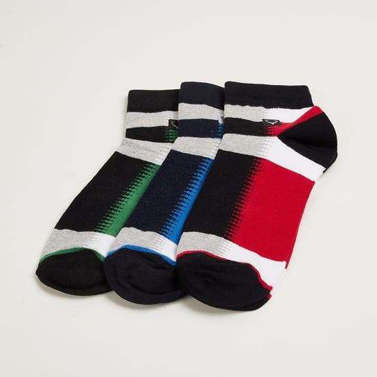 allen solly men colourblocked socks - set of 3