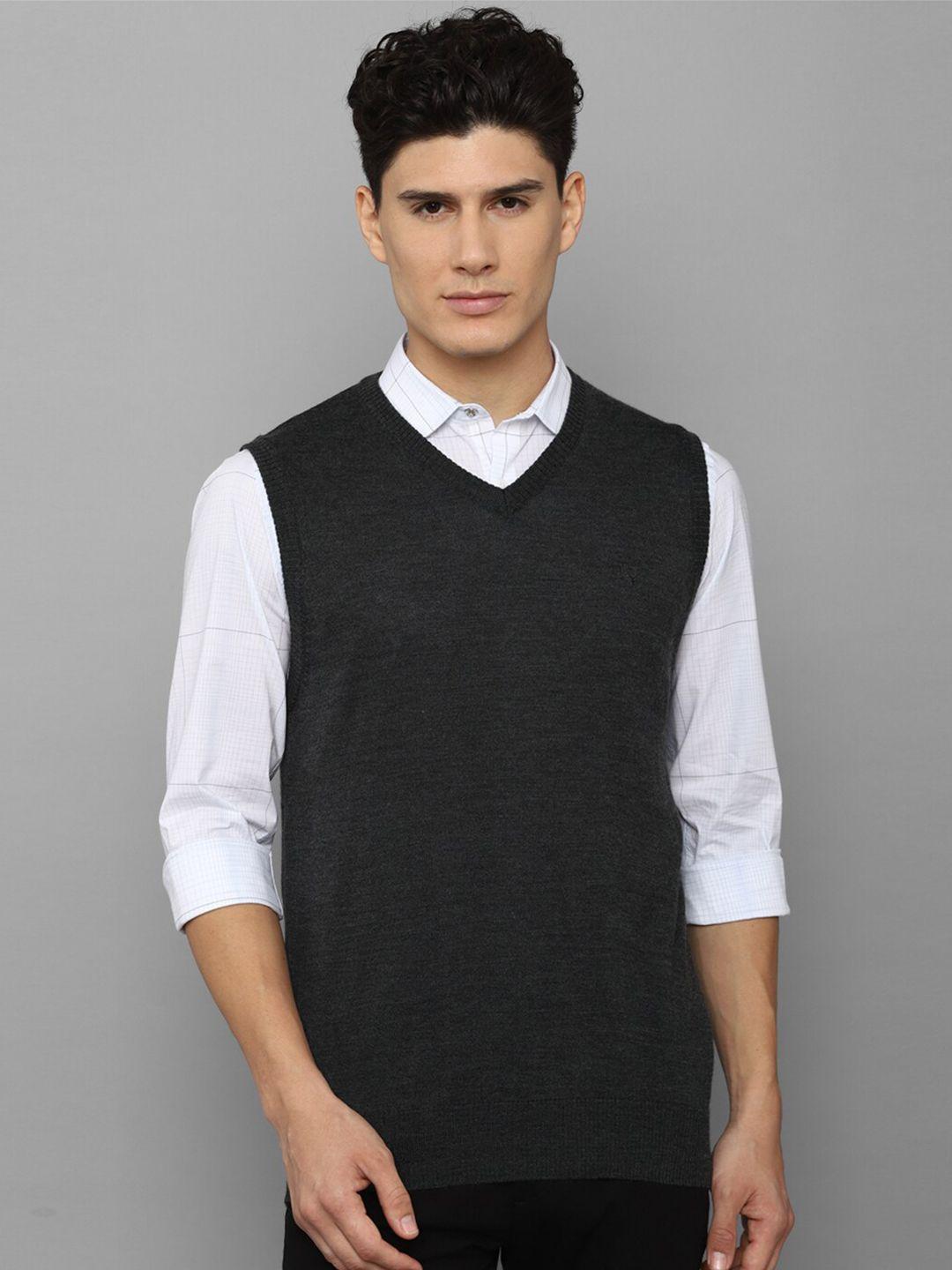 allen solly men grey sweater vest