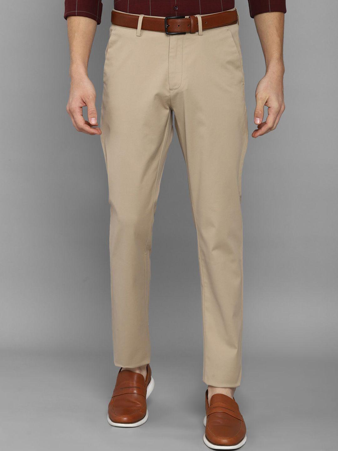 allen solly men khaki casual trousers