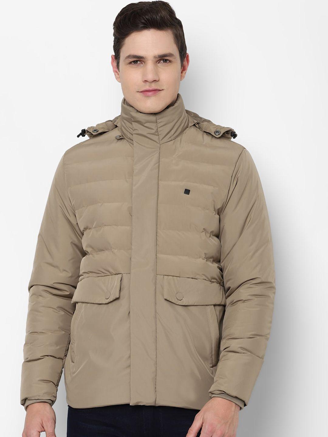 allen solly men khaki puffer jacket