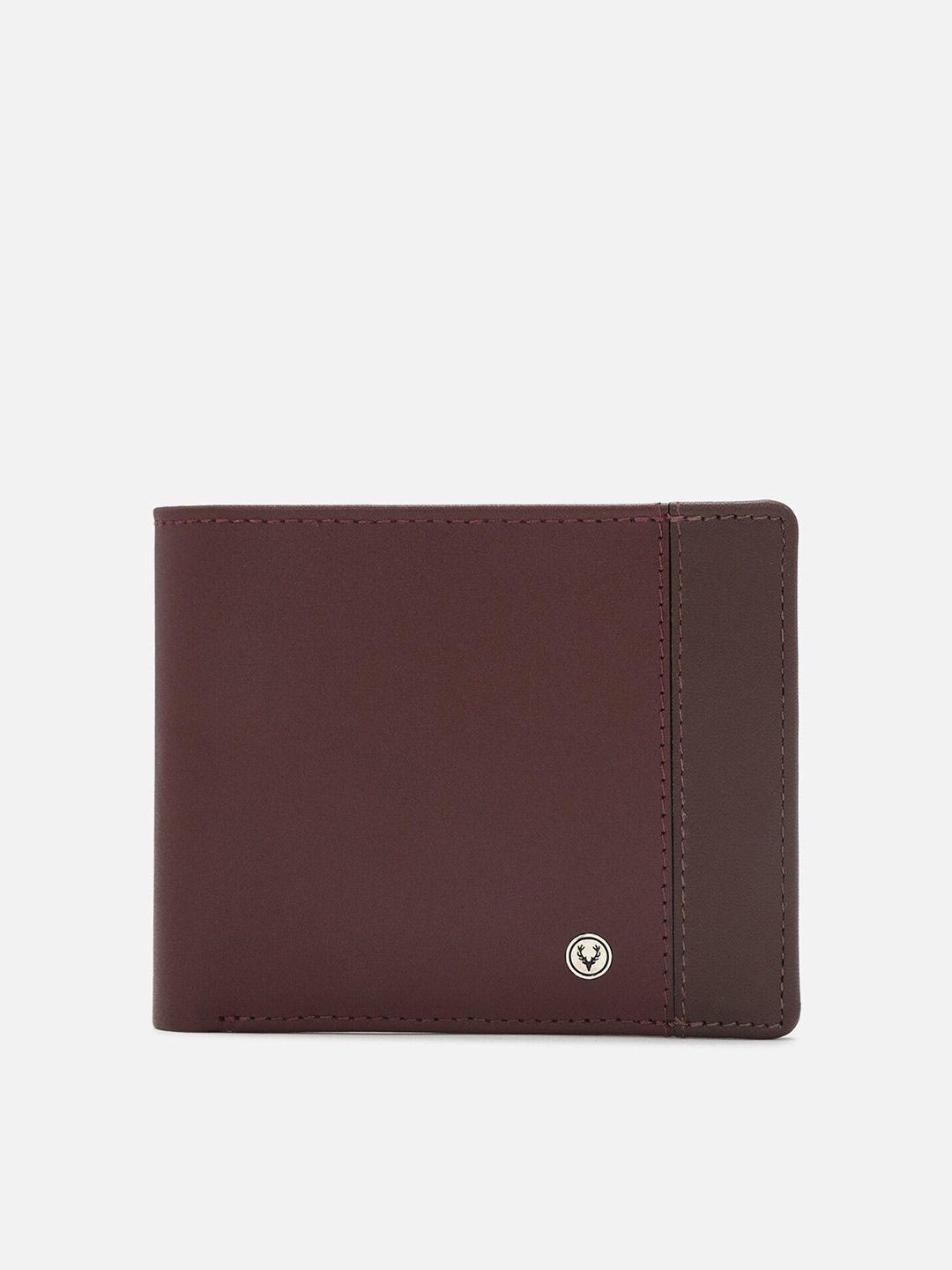 allen solly men leather two fold wallet