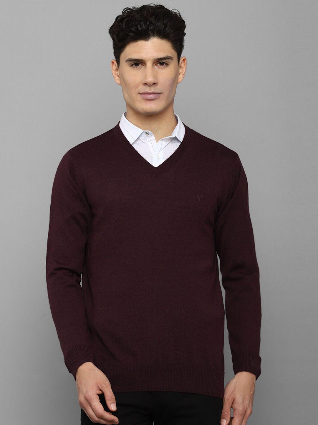 allen solly men maroon pullover