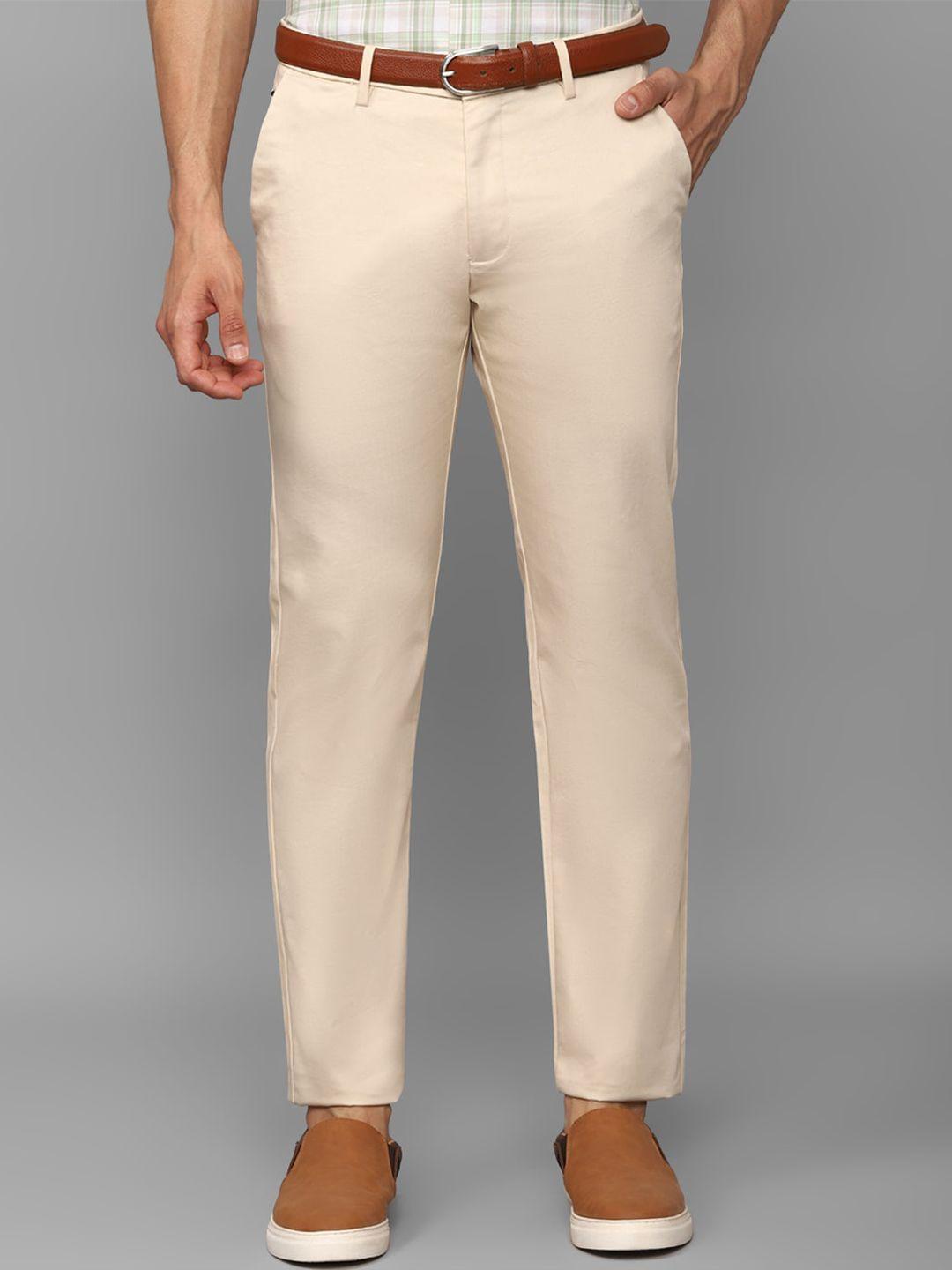 allen solly men mid rise chinos trousers