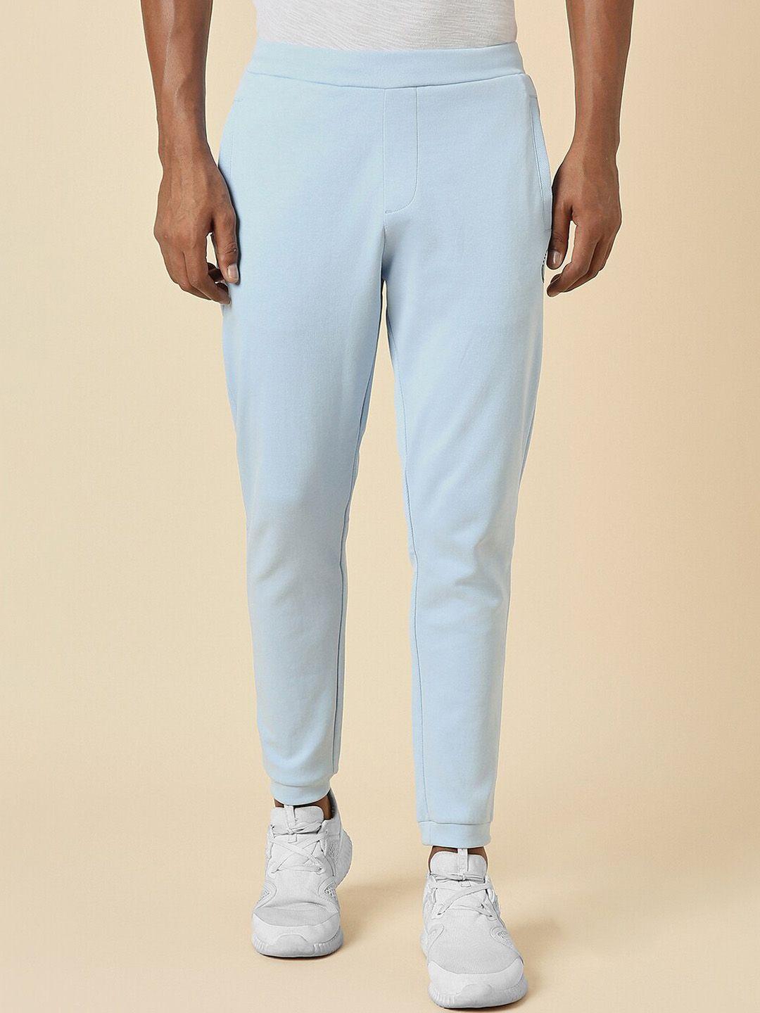 allen solly men mid rise pure cotton joggers