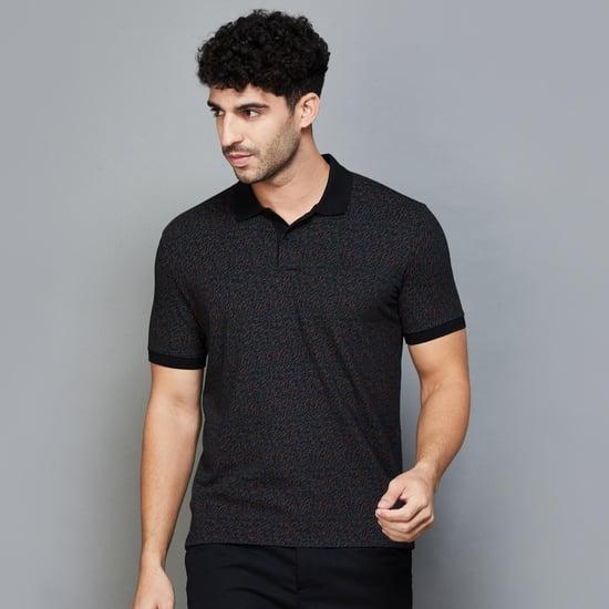 allen solly men printed polo t-shirt