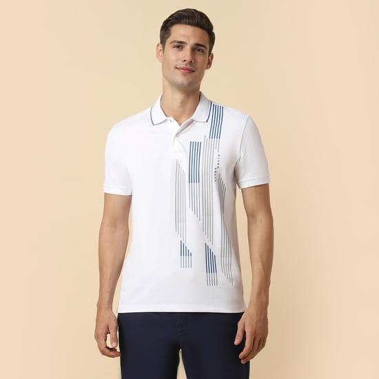 allen solly men printed polo t-shirt