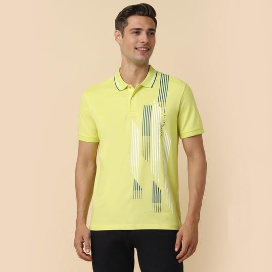 allen solly men printed polo t-shirt