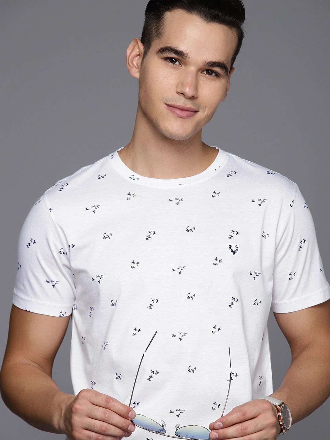 allen solly men printed pure cotton t-shirt