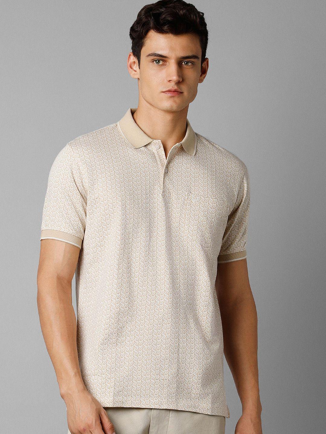 allen solly men pure cotton polo collar t-shirt