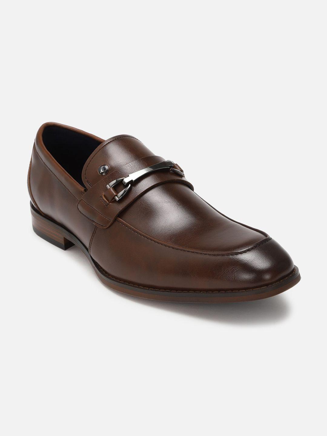 allen solly men pure leather formal loafer shoes